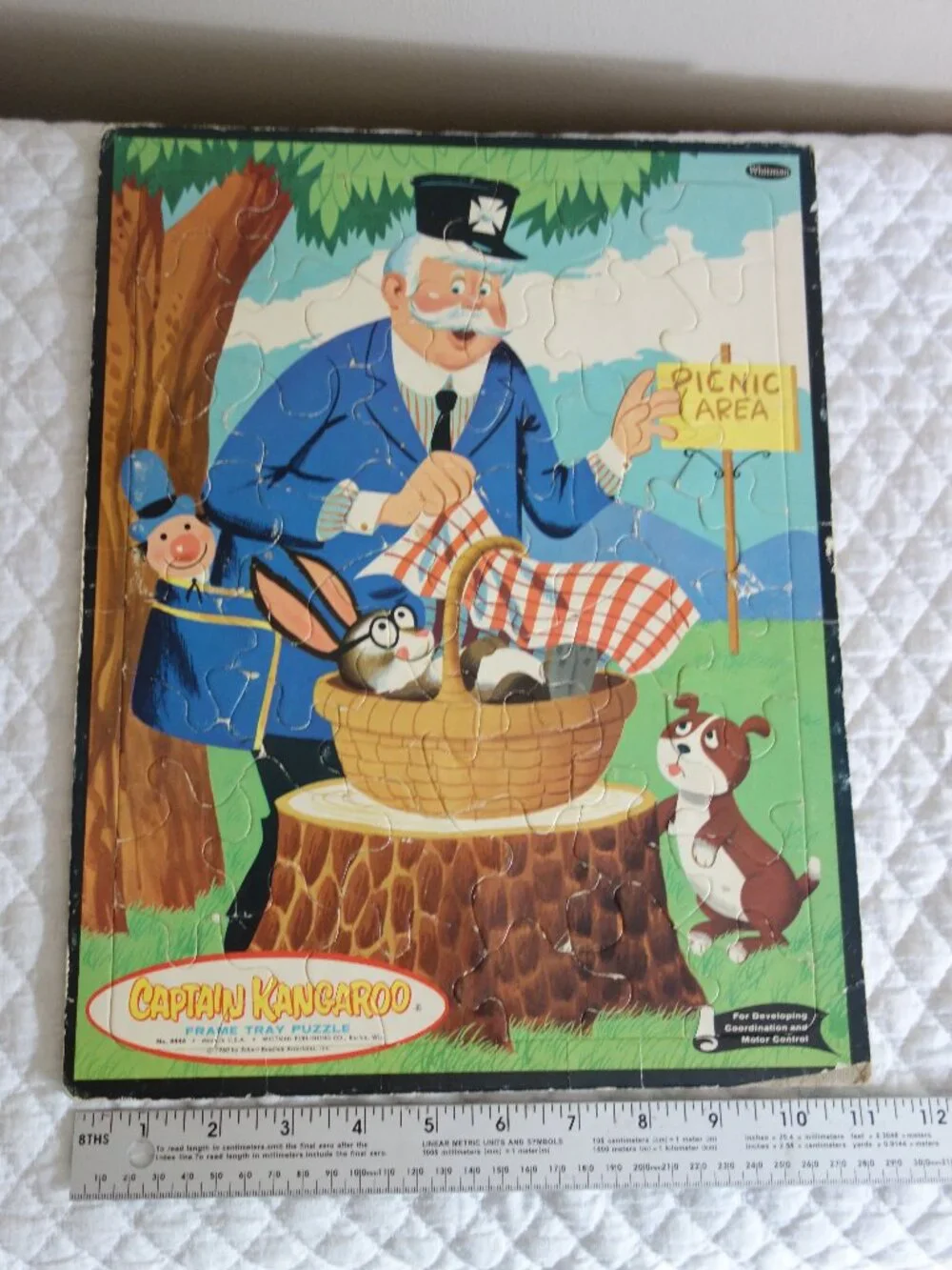 Vntg 1960’s Whitman Puzzles Hanna-Barbera Flintstones, Captain Kangaroo, Dennis
